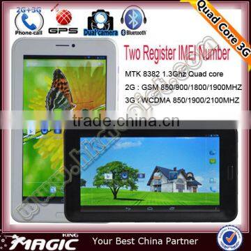 new electronic gadgets 2014 3g dual sim card android tablet quad core