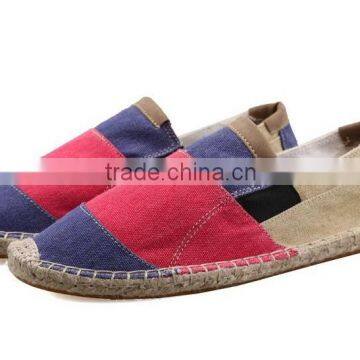 Men Casual Shoes 2016 Espadrilles Cheap Wide Stripe Stitched Sole Shoes Flat Shoes photo-2
