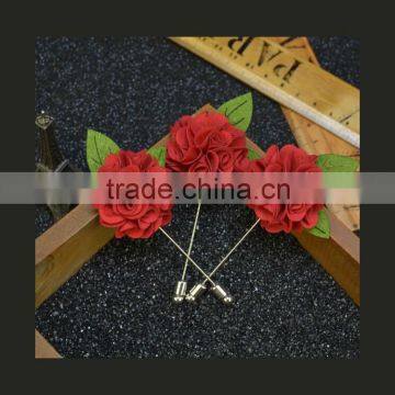 red flower pin for dresses JSLP036