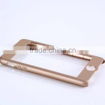 360 Degree Full Cover Plastic Hard Case for IPhone 7 7 Plus Shockproof Case With Tempered Glass