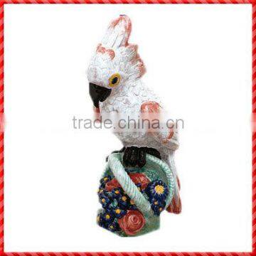 Lovely high quality Ceramic Parrot Figurine wholesale