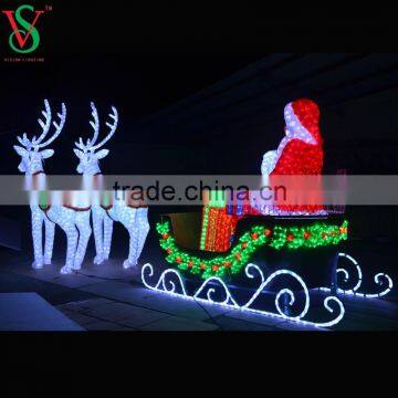 LED Acrylic Reindeer Sleigh