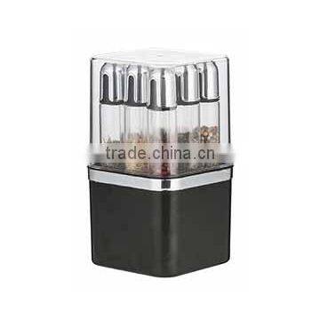 SINOGLASS 9 pcs CYLINDER body space saving glass SPICE jar SET