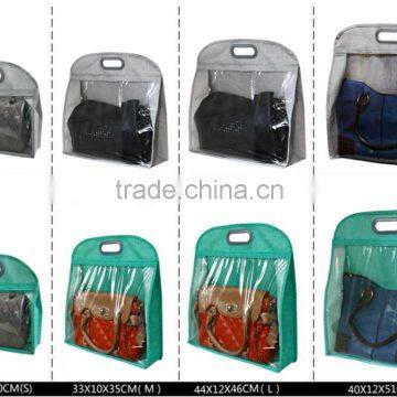 Like-linen Fabric Hanging Handbag ,storage Basket