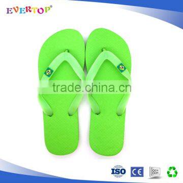 2016 Unisex slippers green flip flops for kids brazil slippers