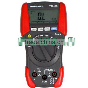 TM-88 Digital Multimeter, LCD Backlit Display, with maximum reading of 3999