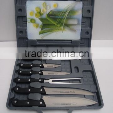 8pcs Kitchen Cheese Knives Set With Plastic case