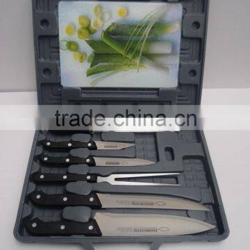 8pcs Kitchen Cheese Knives Set With Plastic Case