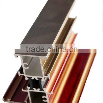 wood grain powder coating aluminium profile