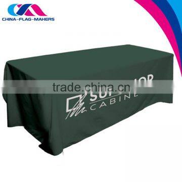 custom logo polyester fabric tablecloth