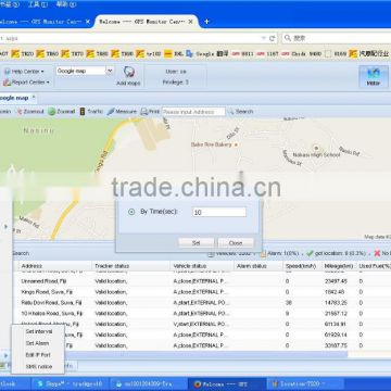 google map gps tracking software for gps tracker with geo fence function