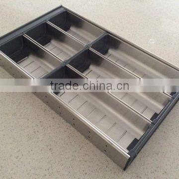 stainless steel tray cutlery tray for cupboard drawer