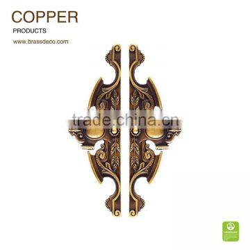 Hotel entrance door HK1466-1 SF copper door luxurious handle