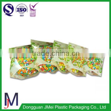 Mylar sides sealing bags plastic bags stand up pouches