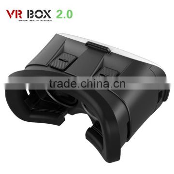 VR BOX 2.0 Version Head Mount Plastic Virtual Reality Glasses 3D Game Movie for 3.5" - 6.0" Smart Phone