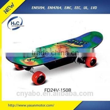 over 1500 cycling life time 24v 5ah X 2 lithium battery Sport four wheel e skateboard for sale