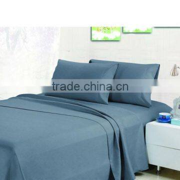 1800TC 100% polyester microfiber bedding set Solid Color Bedding sheet wholesale