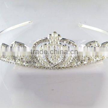 America styles pearl crown tiara