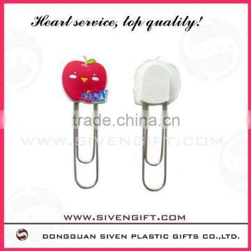 cartoon design soft pvc bookmark