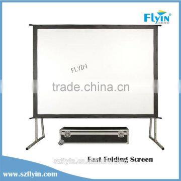 FLYIN 16:9 4:3 Suited to big group events curved Projector Screen Fast Fold Screen 300 projector screen