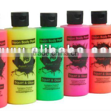 UV Face Paint, Uv Body Paint, Fluorescent body Paint, glow paint