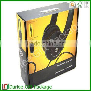 Recycled headphone custom corrugated paper electronic packaging box