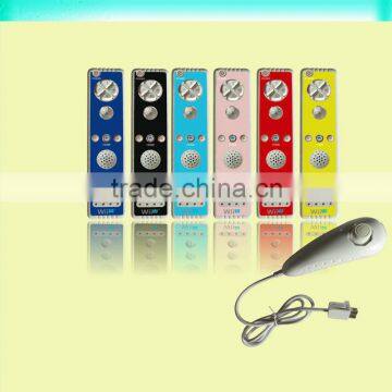 New arrival color remote controller with nunchunk for wii u remote controller