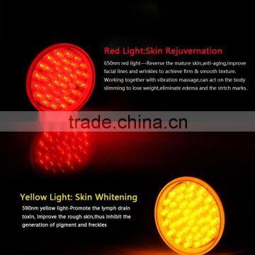 4 colors Vibro Rechargeable red blue yellow green led light therapy