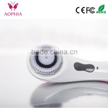 travel use Factory provide Waterproof Sonic Wireless rechargeable Facial Cleansing Brush