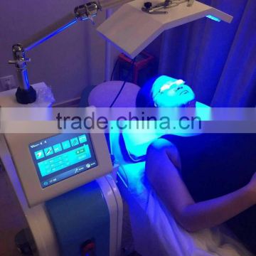 Blue 630nm Hot Sale Multifunction Facial Beautiful Pdt Led Microcurrent Machine For Sale Acne Removal