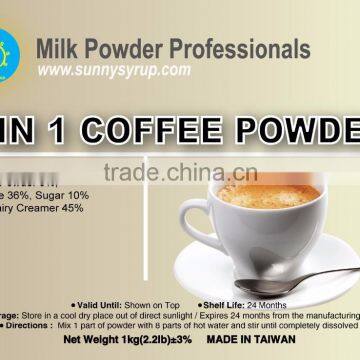 3 in 1 instant coffee powder & instant coffee