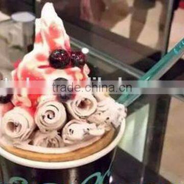 High Quality Commercial Double Pan Fry Ice Cream Machine/ice Cream Roll Machine photo-4