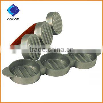 Heavy-Duty aluminum construction hamburger press