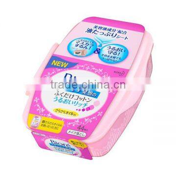 Cotton Puff Facial Moist Type With Natural Oil Extracts Biore