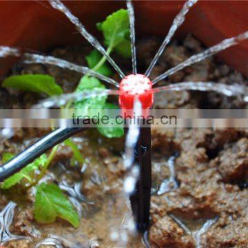 Drip irrigation Adjustable Micro Sprayer with 5" Stake and 1/4" Barb