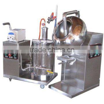 Stainless Steel Chocolate Sugar Coating Machine / Chocolate Coatingpan Machine With Sprayer
