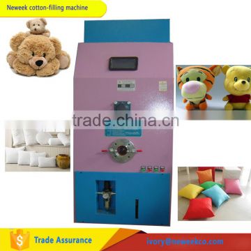 Neweek economic pillow toys seat cushion stuffing filling fiber machine