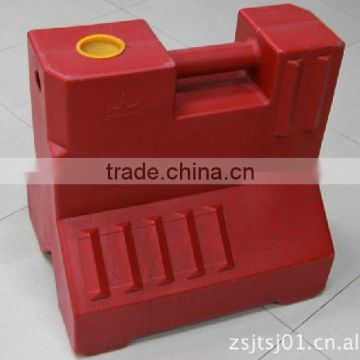 plastic roadblock/plastic barrier/red barrier/plastic blow molding products