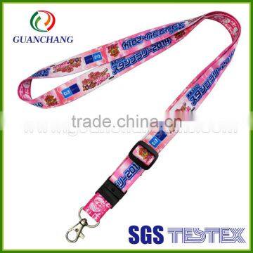 On china market custom funny pretty cartoon logo lanyards for kids