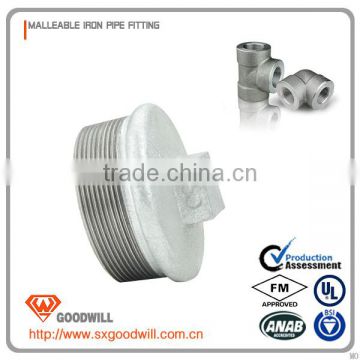 Black&Galvanized Malleable Iron Pipe Fittings electrical plug