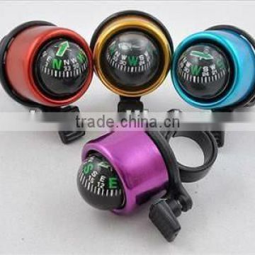 2014 New BIKE CYCLING SAFETY RING COMPASS & ALARM HANDLEBAR BELL HORN