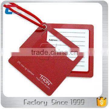 Plastic Pvc Custom Made Sized, Shaped Metal Eyelet Travel Luggage Tag photo-5