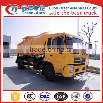 Dongfeng Kingrun 10CBM sewage suction tanker truck for sale