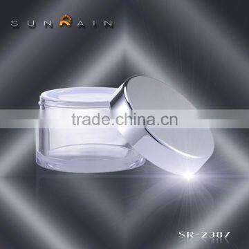 Wholesale empty makeup PETG cosmetic jars 5g 15g 30g 50g 80g 100g