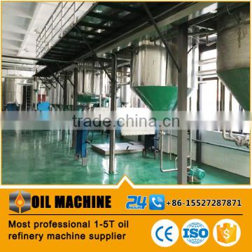 10TPD Small scale sunflower oil refinery machine/ crude sunflower oil refining plant