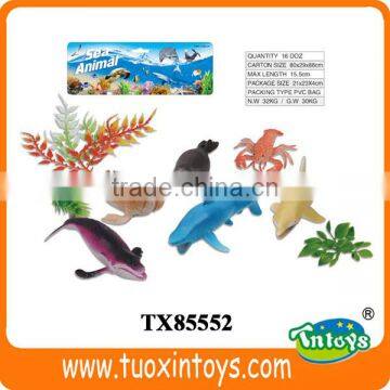 natural world toy animals, plastic rubber toy sea animals