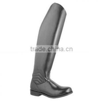 DRESS BOOTS TALL HORSE BACK RIDING ENGLISH BOOTS PULL ON / BACK ZIPPER