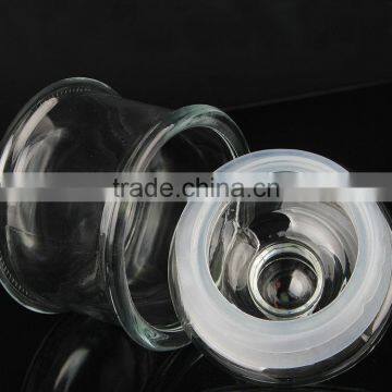 Express Wholesale Clear Smooth Wholesale Glass Cookie Jar