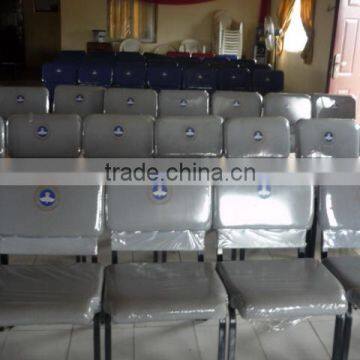 Stackable High Quality Metal Padded Church Chair With Commercial Type General Use photo-6