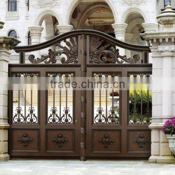 Garden Decoration Color Painted Metal Cast Aluminum Garden Gate photo-2